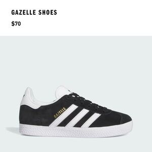 Adidas Gazelle Black White Sneakers